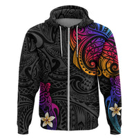 Turtle and Plumeria - Polynesian Hoodie - Wonder Print Shop