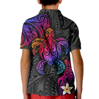 Turtle and Plumeria - Polynesian Kid Polo Shirt - Wonder Print Shop