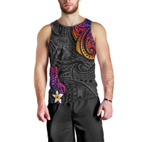 Turtle and Plumeria - Polynesian Men Tank Top - Wonder Print Shop