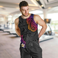 Turtle and Plumeria - Polynesian Men Tank Top - Wonder Print Shop