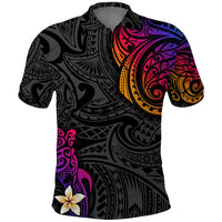 Turtle and Plumeria - Polynesian Polo Shirt - Wonder Print Shop