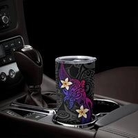 Turtle and Plumeria - Polynesian Tumbler Cup - Wonder Print Shop