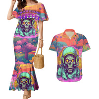 I'm Not Perfect But I'm 100% Me Couples Matching Mermaid Dress and Hawaiian Shirt - Wonder Print Shop