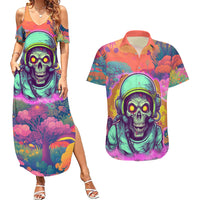 I'm Not Perfect But I'm 100% Me Couples Matching Summer Maxi Dress and Hawaiian Shirt - Wonder Print Shop