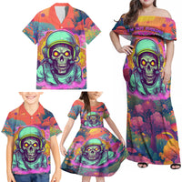 I'm Not Perfect But I'm 100% Me Family Matching Off Shoulder Maxi Dress and Hawaiian Shirt - Wonder Print Shop