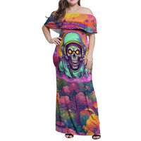 I'm Not Perfect But I'm 100% Me Family Matching Off Shoulder Maxi Dress and Hawaiian Shirt - Wonder Print Shop