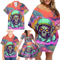 I'm Not Perfect But I'm 100% Me Family Matching Off Shoulder Short Dress and Hawaiian Shirt - Wonder Print Shop