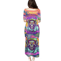 I'm Not Perfect But I'm 100% Me Family Matching Puletasi Dress and Hawaiian Shirt - Wonder Print Shop