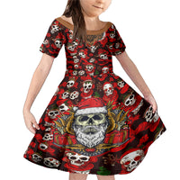 Christmas Skull Family Matching Mermaid Dress and Hawaiian Shirt When You're Dead Inside But It's Christmas - Wonder Print Shop