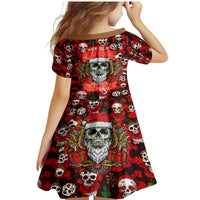 Christmas Skull Family Matching Mermaid Dress and Hawaiian Shirt When You're Dead Inside But It's Christmas - Wonder Print Shop