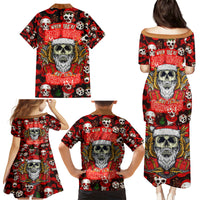 Christmas Skull Family Matching Puletasi Dress and Hawaiian Shirt When You're Dead Inside But It's Christmas - Wonder Print Shop