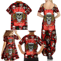 Christmas Skull Family Matching Summer Maxi Dress and Hawaiian Shirt When You're Dead Inside But It's Christmas - Wonder Print Shop