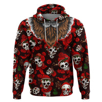 Christmas Skull Hoodie When You're Dead Inside But It's Christmas - Wonder Print Shop