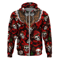 Christmas Skull Hoodie When You're Dead Inside But It's Christmas - Wonder Print Shop