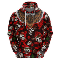 Christmas Skull Hoodie When You're Dead Inside But It's Christmas - Wonder Print Shop
