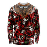 Christmas Skull Long Sleeve Shirt When You're Dead Inside But It's Christmas - Wonder Print Shop
