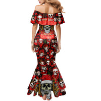 Christmas Skull Mermaid Dress When You're Dead Inside But It's Christmas - Wonder Print Shop