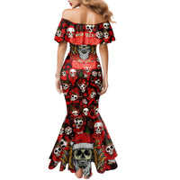 Christmas Skull Mermaid Dress When You're Dead Inside But It's Christmas - Wonder Print Shop