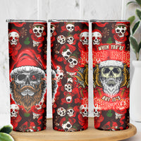 Christmas Skull Skinny Tumbler When You're Dead Inside But It's Christmas - Wonder Print Shop