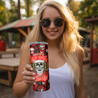 Christmas Skull Skinny Tumbler When You're Dead Inside But It's Christmas - Wonder Print Shop