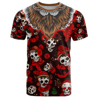 Christmas Skull T Shirt When You're Dead Inside But It's Christmas - Wonder Print Shop