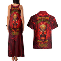 When Is Was Born The Devil Couples Matching Tank Maxi Dress and Hawaiian Shirt - Wonder Print Shop