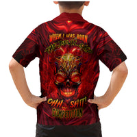 When Is Was Born The Devil Family Matching Mermaid Dress and Hawaiian Shirt - Wonder Print Shop