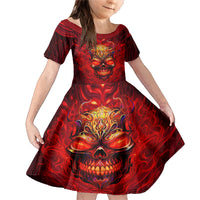 When Is Was Born The Devil Family Matching Mermaid Dress and Hawaiian Shirt - Wonder Print Shop