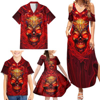 When Is Was Born The Devil Family Matching Summer Maxi Dress and Hawaiian Shirt - Wonder Print Shop