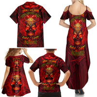 When Is Was Born The Devil Family Matching Summer Maxi Dress and Hawaiian Shirt - Wonder Print Shop