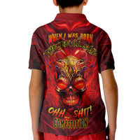 When Is Was Born The Devil Kid Polo Shirt - Wonder Print Shop