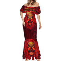 When Is Was Born The Devil Mermaid Dress - Wonder Print Shop