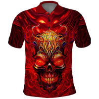 When Is Was Born The Devil Polo Shirt - Wonder Print Shop