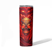 When Is Was Born The Devil Skinny Tumbler - Wonder Print Shop