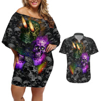 You Inspire My Inner Serial Killer Couples Matching Off Shoulder Short Dress and Hawaiian Shirt - Wonder Print Shop