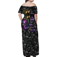 You Inspire My Inner Serial Killer Family Matching Off Shoulder Maxi Dress and Hawaiian Shirt - Wonder Print Shop