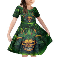 I Can't Go To Hell The Devil Still Has A Restraining Order Against Me Family Matching Mermaid Dress and Hawaiian Shirt - Wonder Print Shop