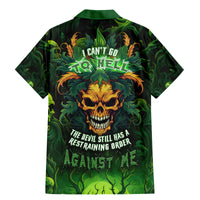 I Can't Go To Hell The Devil Still Has A Restraining Order Against Me Family Matching Mermaid Dress and Hawaiian Shirt - Wonder Print Shop