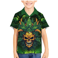 I Can't Go To Hell The Devil Still Has A Restraining Order Against Me Family Matching Mermaid Dress and Hawaiian Shirt - Wonder Print Shop