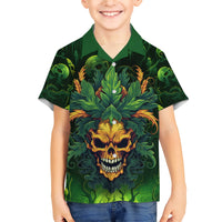 I Can't Go To Hell The Devil Still Has A Restraining Order Against Me Family Matching Short Sleeve Bodycon Dress and Hawaiian Shirt - Wonder Print Shop