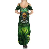 I Can't Go To Hell The Devil Still Has A Restraining Order Against Me Family Matching Summer Maxi Dress and Hawaiian Shirt - Wonder Print Shop