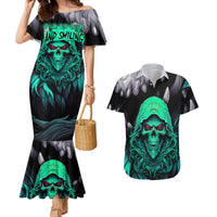 If I'm Too Quiet And Smiling You Might Want To Couples Matching Mermaid Dress and Hawaiian Shirt - Wonder Print Shop