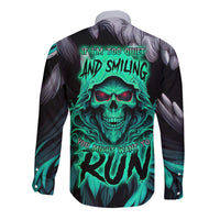 If I'm Too Quiet And Smiling You Might Want To Long Sleeve Button Shirt - Wonder Print Shop