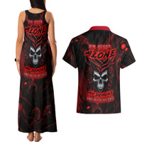 I'm Never Alone My Demon Are With Me 247 Couples Matching Tank Maxi Dress and Hawaiian Shirt - Wonder Print Shop
