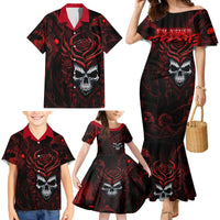 I'm Never Alone My Demon Are With Me 247 Family Matching Mermaid Dress and Hawaiian Shirt - Wonder Print Shop