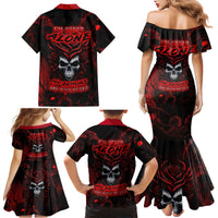 I'm Never Alone My Demon Are With Me 247 Family Matching Mermaid Dress and Hawaiian Shirt - Wonder Print Shop