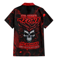 I'm Never Alone My Demon Are With Me 247 Family Matching Mermaid Dress and Hawaiian Shirt - Wonder Print Shop
