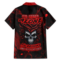 I'm Never Alone My Demon Are With Me 247 Family Matching Off Shoulder Maxi Dress and Hawaiian Shirt - Wonder Print Shop