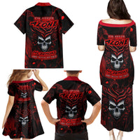 I'm Never Alone My Demon Are With Me 247 Family Matching Puletasi Dress and Hawaiian Shirt - Wonder Print Shop