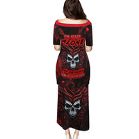 I'm Never Alone My Demon Are With Me 247 Family Matching Puletasi Dress and Hawaiian Shirt - Wonder Print Shop